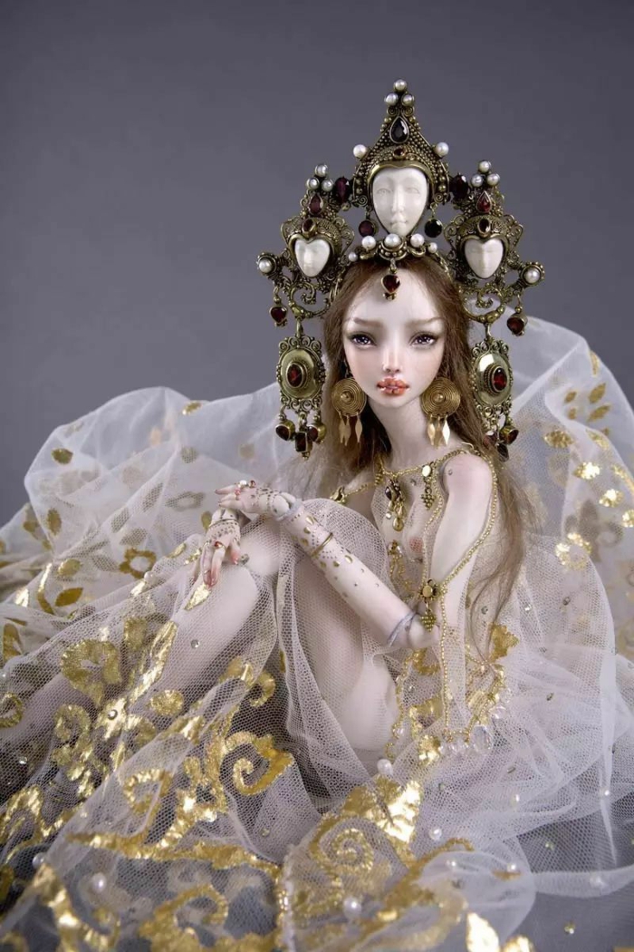 poupée réaliste porcelaine enchanted doll