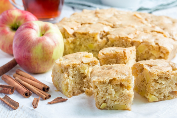 recette de gâteau aux pommes et à la cannelle facile à faire