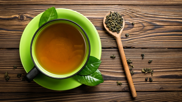 thé vert pour une boisson detox