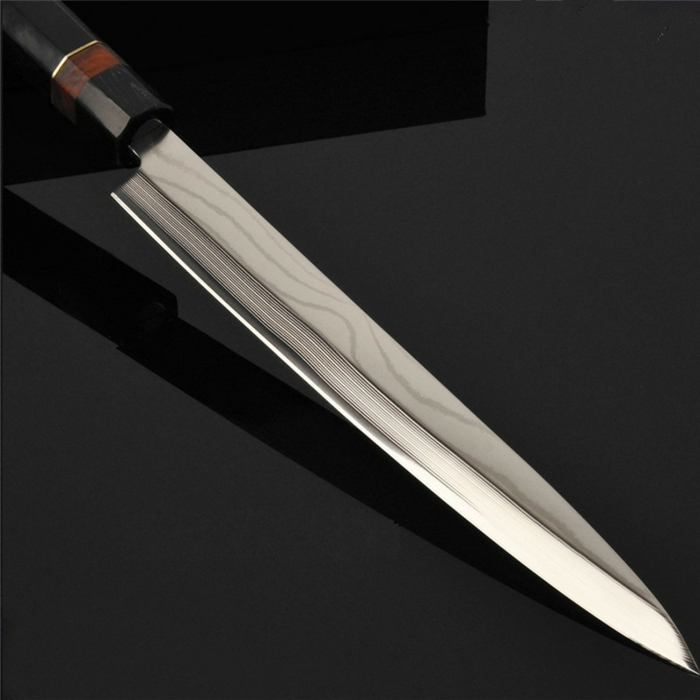 couteau japonais à lame à biseau unique viande