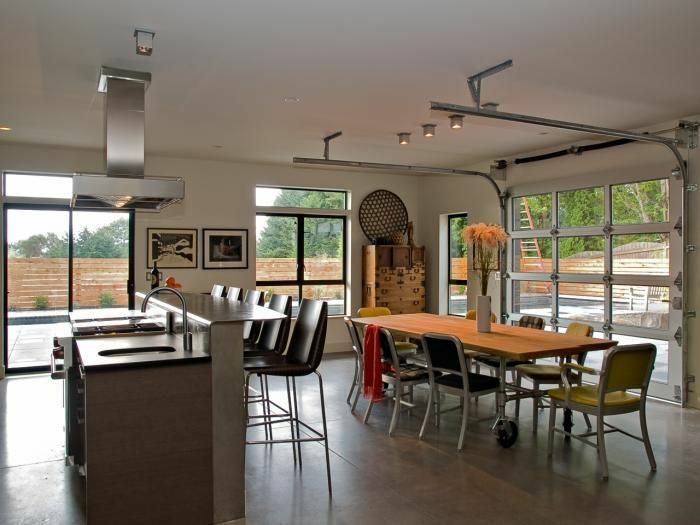 cuisine et salle à manger transformer un garage en habitation