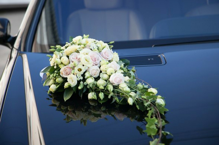 décoration voiture mariage proposition