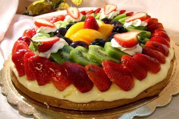 idée décoration gâteau fruits saisonniers