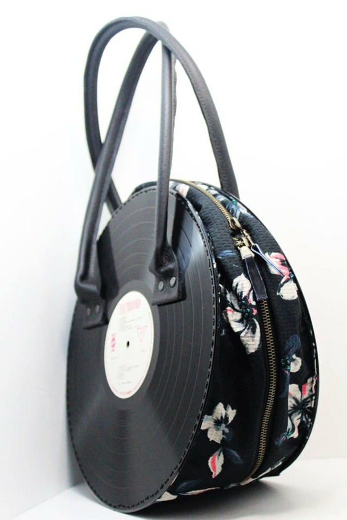 disque vinyle pour un sac moderne et unique