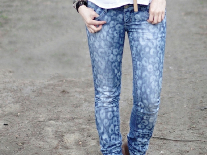 diy jeans moderne eau de javel concentrée