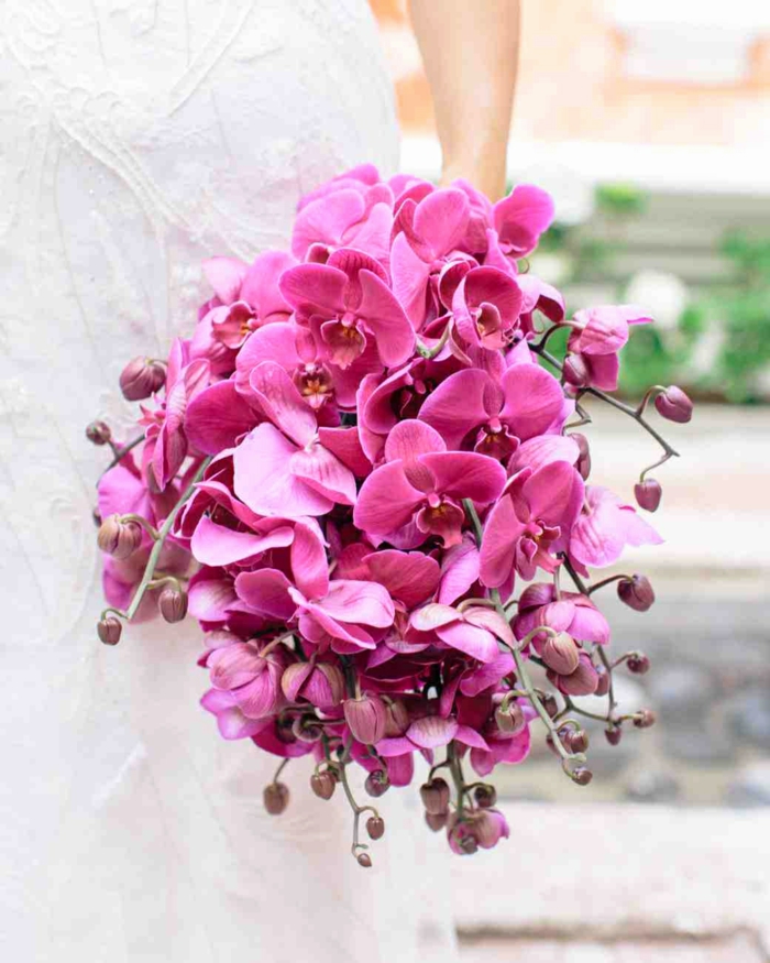 idée bouquet mariage avec orchidée