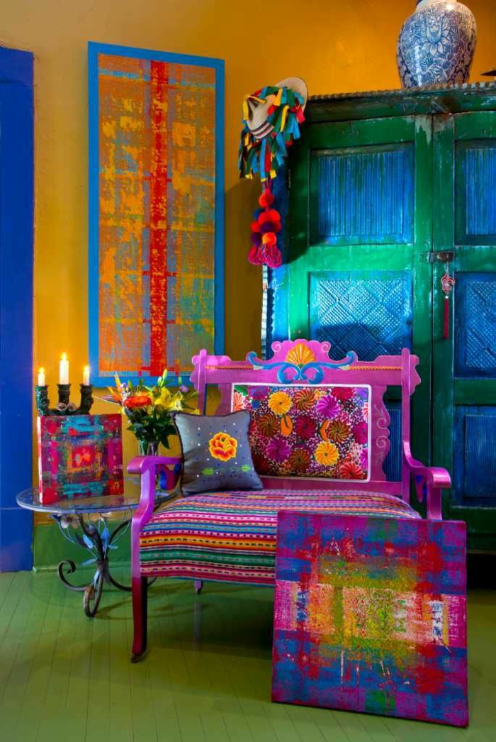 idée décoration mexicaine pour une pièce moderne