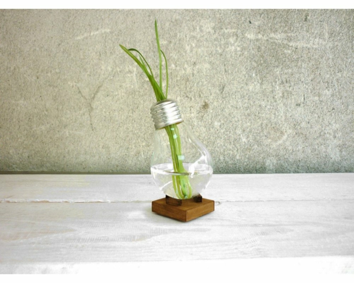 vase soliflore ampoule électrique