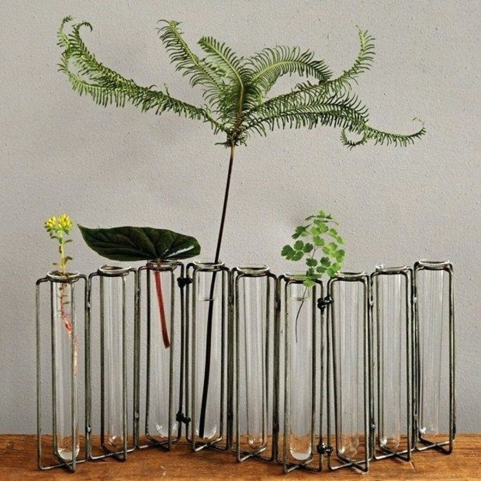 vase soliflore support en métal