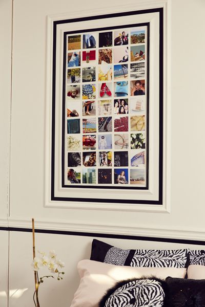 DIY décoration de chambre plusieurs photos dans un seul cadre