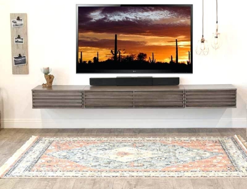 meuble TV joli design accroché