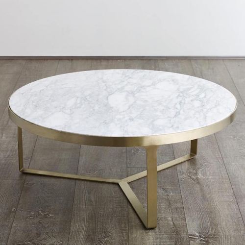 table basse en marbre table ronde en marbre veiné