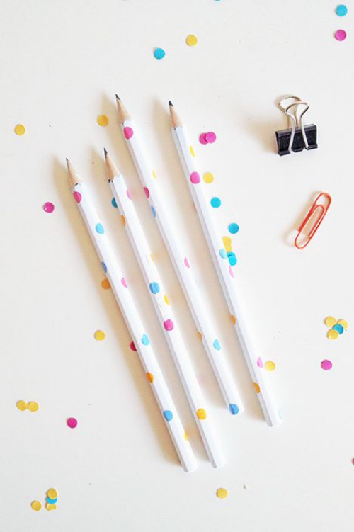 DIY fourniture scolaire crayons à écrire