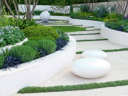 aménagement jardin style design moderne