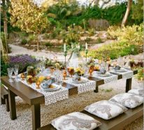Comment décorer la table du jardin – inspiration d’ automne (3)