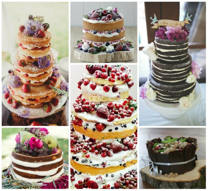 gâteau anniversaire et mariage version nu