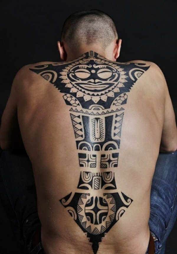 Tatouage Maori Dos Tatouage Polynesien Dos Homme Photo