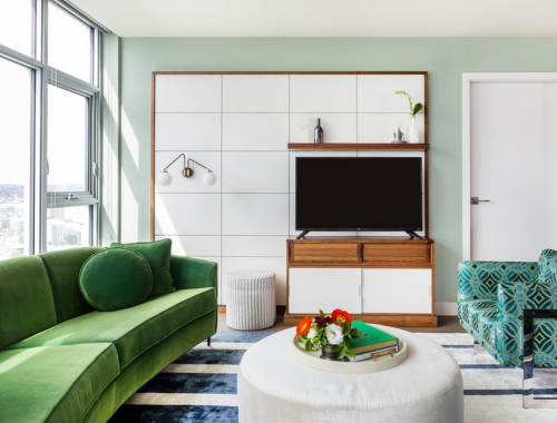 canapé arrondi en velours vert gazon canapé arrondi légèrement courbé