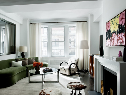 canapé arrondi des coussins sur le velours vert canapé arrondi un salon sophistiqué