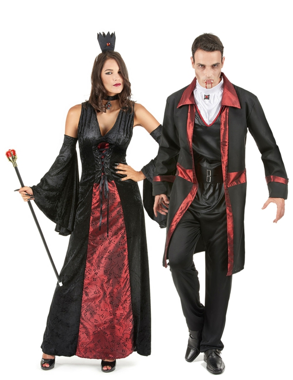 costume de vampire idée de déguisement couple halloween
