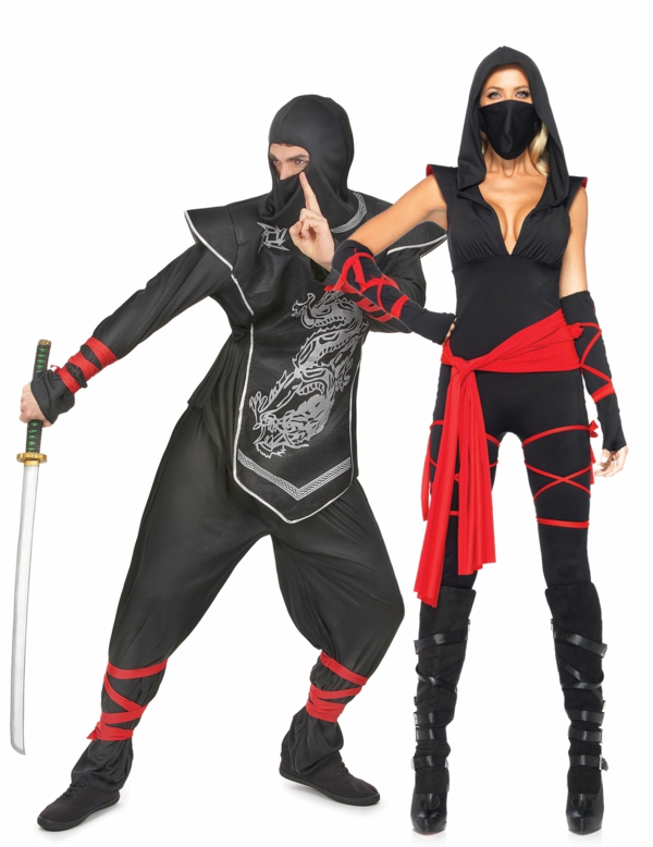 idée de déguisement couple halloween costume ninja
