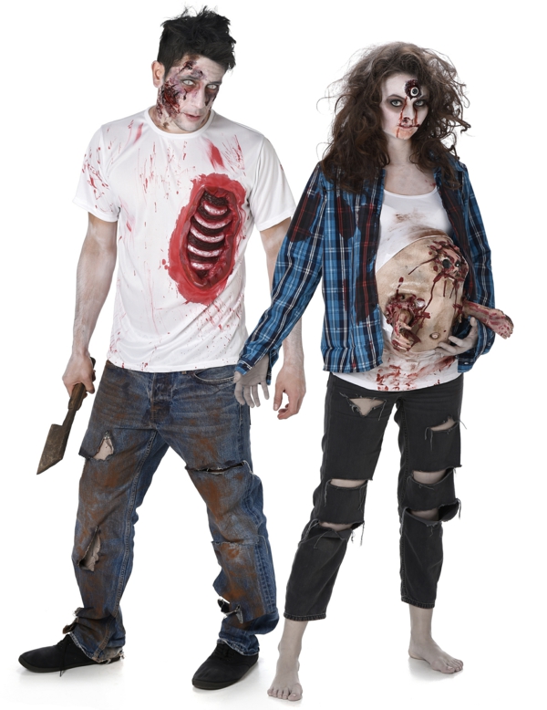 idée de déguisement couple halloween zombis