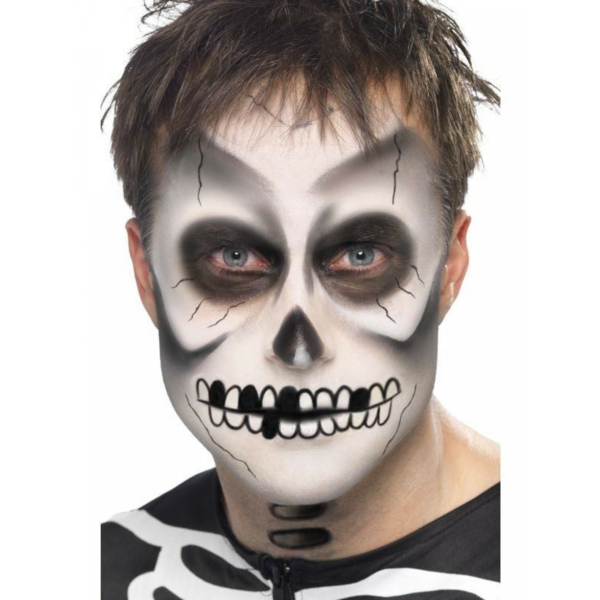 idée de maquillage pour halloween squelette homme