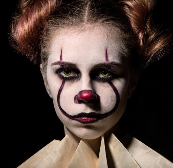 maquillage facile pour halloween femme pennywise clown