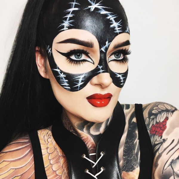 maquillage facile pour halloween femme thème batman