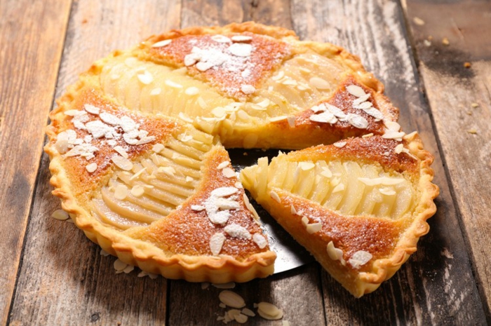 recette tarte amandine aux poires dessert