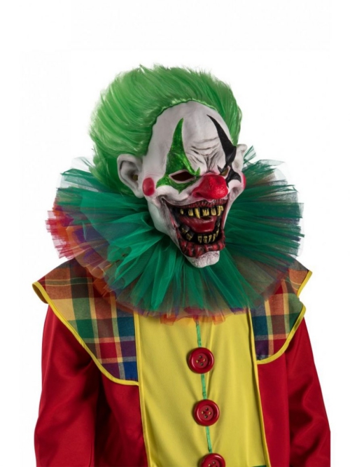 Le déguisement Halloween clown horreur cheveux verts