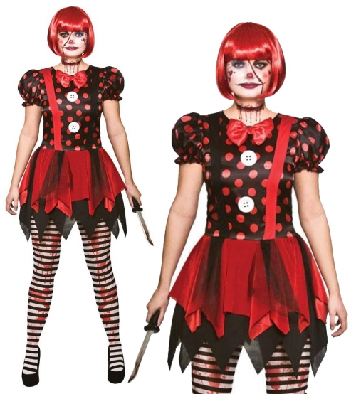 Le déguisement Halloween clown horreur une dame clown