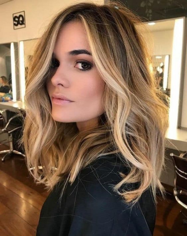 balayage pour brune cheveux clairs