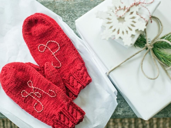cadeau de noël maman à faire soi-même gants tricotés
