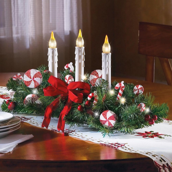 décoration Noël table décorée