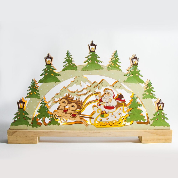 décoration Noël à fabriquer en bois belle déco dessinée