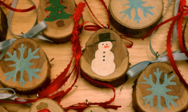 décoration Noël à fabriquer en bois médaillons en bois