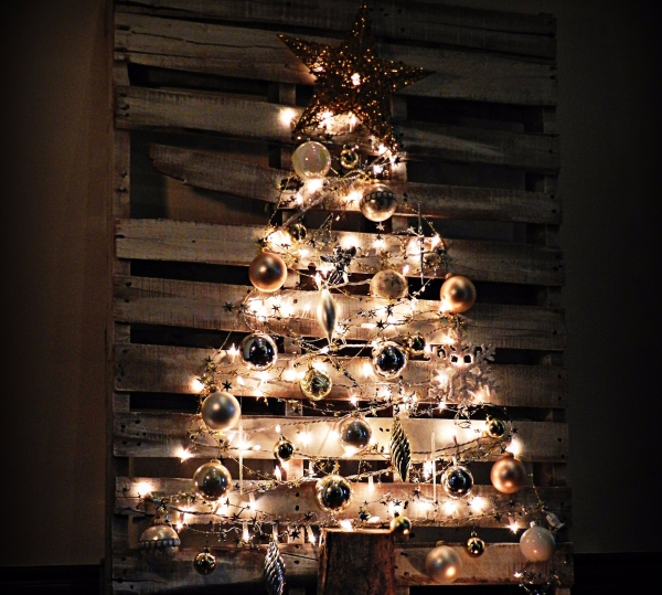 décoration Noël à fabriquer en bois sapin sur palette