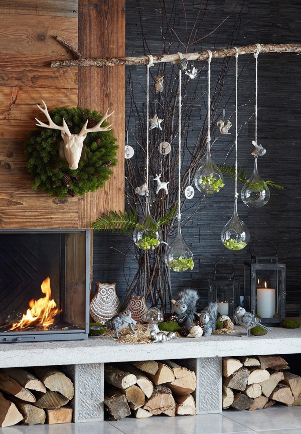 décoration Noël à fabriquer en bois un coin forestier