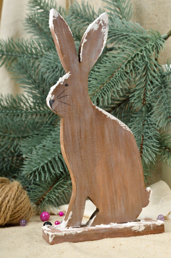 décoration Noël à fabriquer en bois une bête sympa