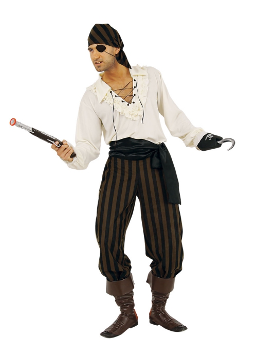 déguisement Halloween Jack Sparrow chemise blanche