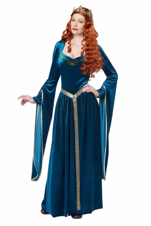 déguisement Halloween game of thrones robe bleue élégante