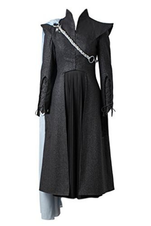 déguisement Halloween game of thrones robe élégante noire