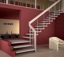 Escalier quart tournant qui facilite l’accès à l’étage et aux chambres (1)