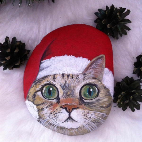 100 Idees Creatives De Peinture Sur Galets Pour Noel