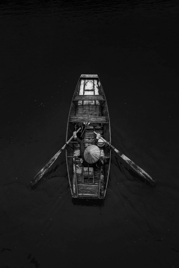 le pêcheur photographie noir et blanc