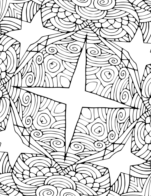 coloriage mandala Noël beaucoup de spirales