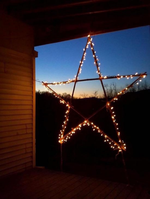déco Noël scandinave une étoile embrasée