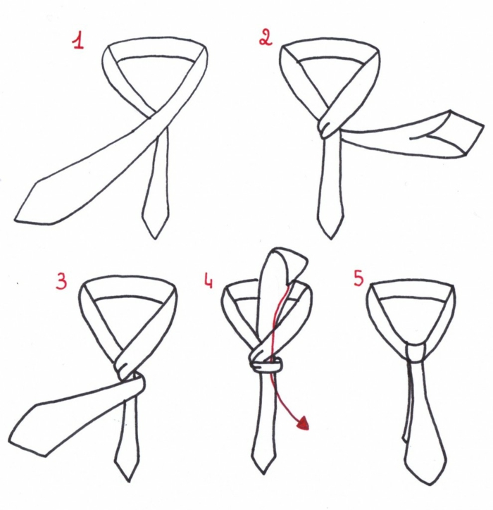 faire un noeud de cravate simple