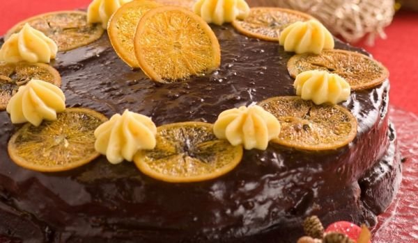 gâteau de Noël facile et rapide tarte aux oranges